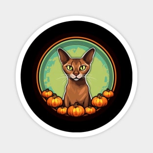 Abyssinian Cat Halloween, Cat Lover Magnet